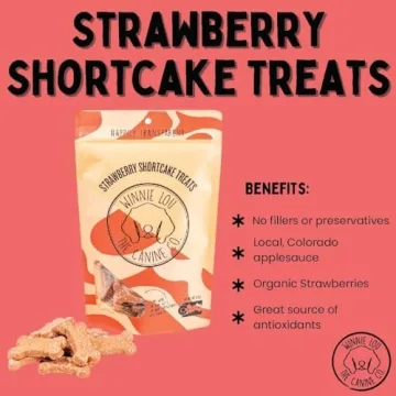 Winnie Lou Strawberry Shortcake Biscuits for Healthy Dogs