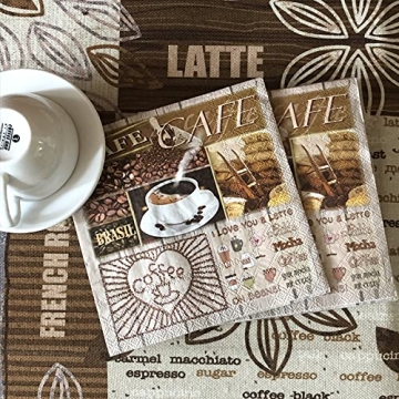 20-ct Brasil Coffee Decorative Napkins for Any Occasion