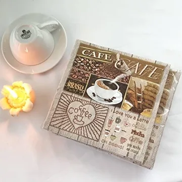 20-ct Brasil Coffee Decorative Napkins for Any Occasion