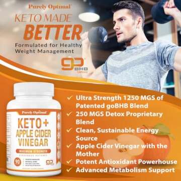 Optimal Keto BHB & ACV Capsules for Health Support