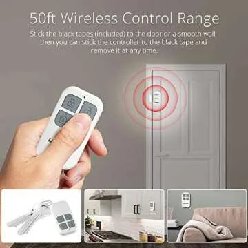 LACORAMO 130db Wireless Alarm Chime for Home Security