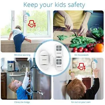 LACORAMO 130db Wireless Alarm Chime for Home Security