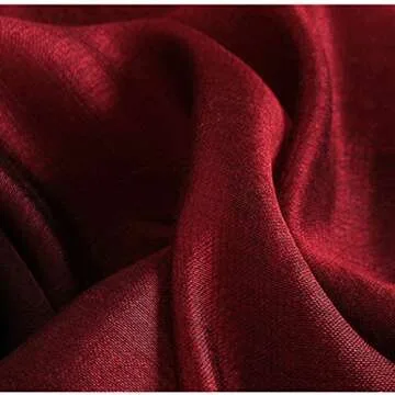 SNUG STAR Cotton Silk Scarf Elegant Soft Wraps Color Shade Scarves for Women (Wine red)