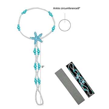 Elegant Bienvenu Beach Wedding Anklet Sandals for Women