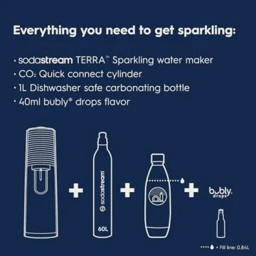 SodaStream Terra Sparkling Water Maker - Black Set