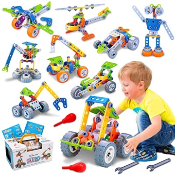 10 in 1 STEM Toys for 4 5 6 7 8+ Year Old Boy Girl Birthday Gifts Building Toys for Kids Ages 4-8 5-...