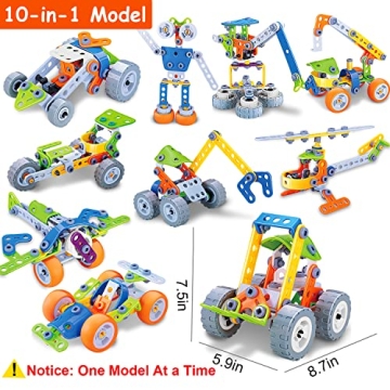 10-in-1 STEM Toys for Kids - Build, Learn, Create!