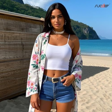 SUOSDEY Women's Vintage Western Belt Faux Leather Gold Buckle