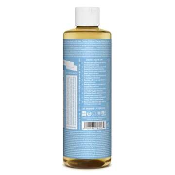 Dr. Bronner’s - Pure-Castile Liquid Soap (Baby Unscented, 16 Ounce) - Made with Organic Oils, 18-i...