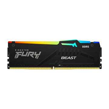 Kingston Fury Beast 64GB DDR5 6000MT/s CL36 RGB Memory Kit | Stunning Aesthetics & Performance