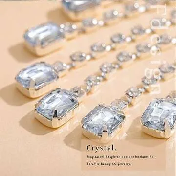 Fdesigner Crystal Bowknot Hair Clips with Silver Rhinestone Bows for Wedding Bride, Party Prom Gift (Clips-Dainty)