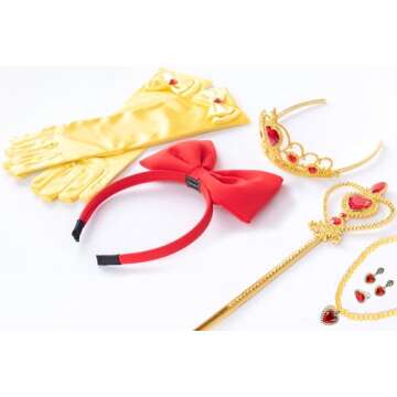 Princess Dress for Toddler Girls with Accessories