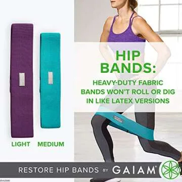 Gaiam Restore Booty Bands for Lower Body Strength