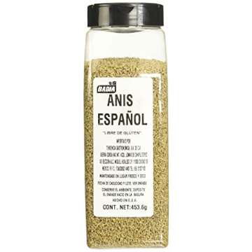 Badia Anise Seed, Whole Anise Seeds, Premium Spice for Cooking & Baking, Sweet Licorice Flavor, 16 oz