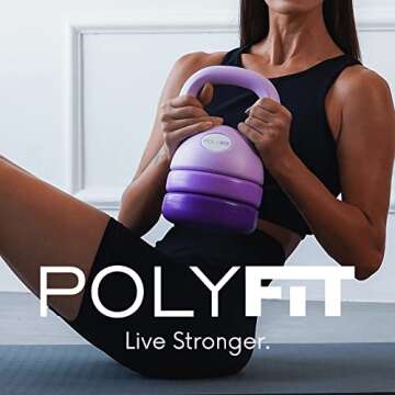 Polyfit Adjustable Kettlebell | Perfect for Home Workouts