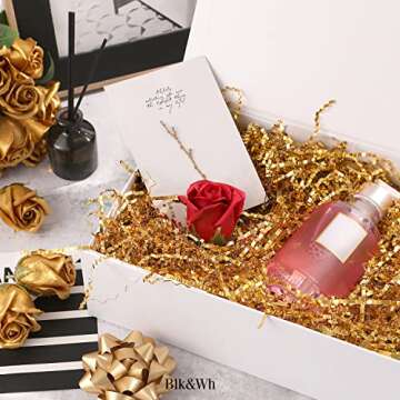 BLK&WH 6 Magnetic Gift Boxes - Elegant, Durable, Matte White