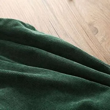 Liyamiee Baby Boy Girl Corduroy Overalls Solid Suspender Bib Pants One-Piece Strap Jumpsuit Pocket Fall Winter Outfit (Green Overall, 6-12 Months)