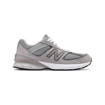New Balance Men's Made in US 990 V5 Sneaker, Grey/Castlerock, 11