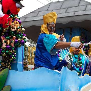 Blulu 12 Pcs Mardi Gras Masquerade Masks for Parties