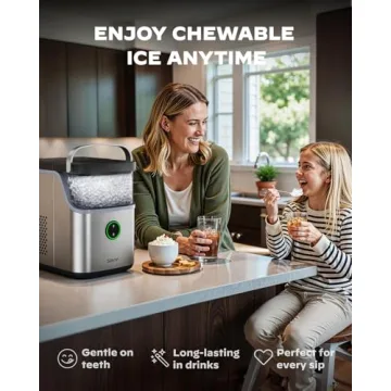 Silonn Nugget Ice Maker for Quick Chewable Ice at Home