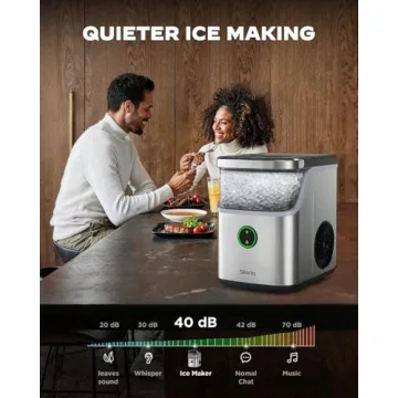 Silonn Nugget Ice Maker for Quick Chewable Ice at Home