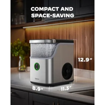 Silonn Nugget Ice Maker for Quick Chewable Ice at Home