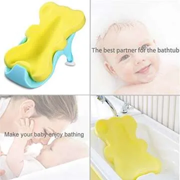 HALLO Soft Infant Bath Sponge for Safe Baby Bathing