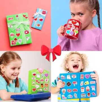 320PCS Colorful Valentines Stickers for Crafts and Gifts