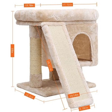 Cat Tree for Large Cats and Kittens – Beige