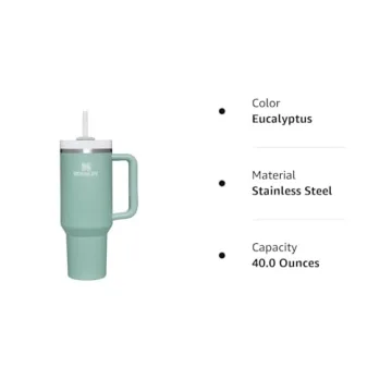 STANLEY Quencher Tumbler 40oz in Eucalyptus Color