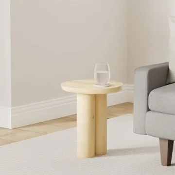 Elegant 18" Scandinavian Farmhouse Side Table for Home