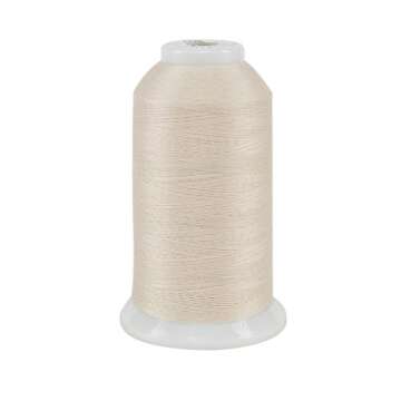 Superior Threads So Fine 3-Ply 50 Weight Polyester Sewing Thread Cone - 3280 Yards (Pearl)