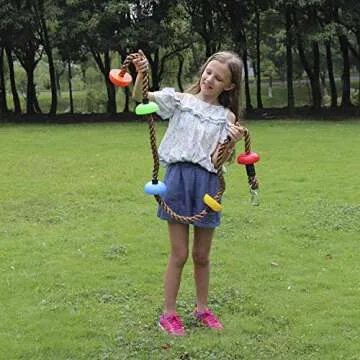 Colorful 6.5ft Ninja Climbing Rope - Kids Backyard Fun