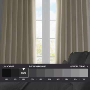 HPD Half Price Drapes Heritage Plush Velvet Curtains 108 Inches Long Room Darkening Curtains for Bed...