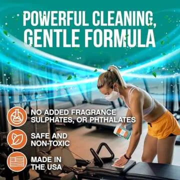 Fresh Nest Fitness Equipment Wipes for Yoga & Gyms - 75 Count