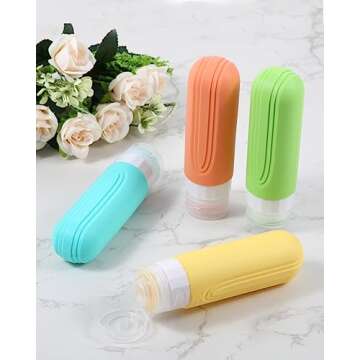 Travel Size Toiletries Bottles | TSA Approved Silicone 3oz