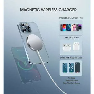 Magnetic Wireless Charger 15W for iPhone 15 Series