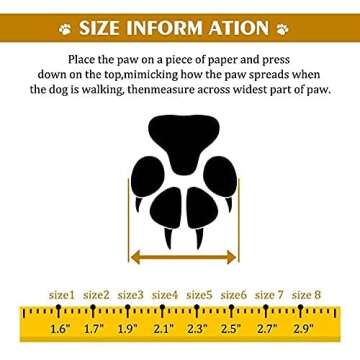 XSY&G Waterproof Dog Boots for Large Dogs - Non-Slip Shoes