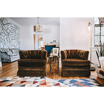 Bronze Metal Rectangle Table Elegant Sturdy Accent Piece