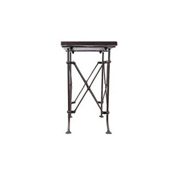 Bronze Metal Rectangle Table Elegant Sturdy Accent Piece