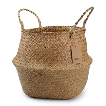 DOKOT Seagrass Basket for Plants and Storage Solutions