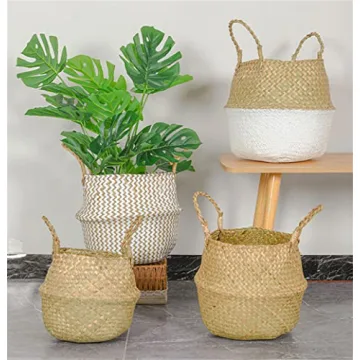 DOKOT Seagrass Basket for Plants and Storage Solutions