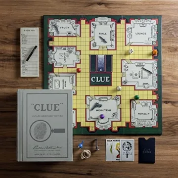 Elegant Clue Vintage Bookshelf Edition for Game Nights