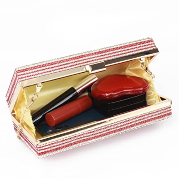 Van Caro Rhinestone Christmas Clutch for Elegant Events