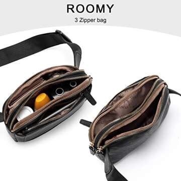 CLUCI Adjustable Crossbody Belt Bag - Vegan Leather Style