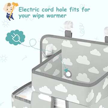 Maliton XL Diaper Organizer for Crib and Pack n Play