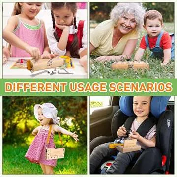 Tilhumt Montessori Screwdriver Board Set for Kids, Storage Wooden Toddler Real Tools Preschool Toys Fine Motor Skills Toys for 3 4 5 Year Old Children, Classroom STEM Toy For 1 Player