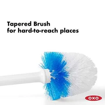 OXO Good Grips Compact Toilet Brush & Canister for Modern Bathrooms