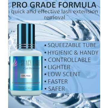 Lash Remover for Lash Extensions by Stacy Lash (0.51 fl.oz / 15 ml) Eyelash Extension Remover / 60 Sec Dissolution Lash Glue Remover/Professional Eyelash Remover for Extensions/Lash Tech Supplies