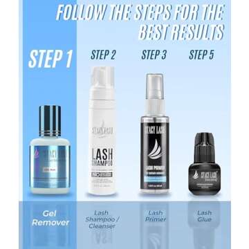Lash Remover for Lash Extensions by Stacy Lash (0.51 fl.oz / 15 ml) Eyelash Extension Remover / 60 Sec Dissolution Lash Glue Remover/Professional Eyelash Remover for Extensions/Lash Tech Supplies